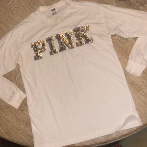 Victoria’s Secret Pink sequin white silver white